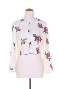 VINTAGE ROSE - Rose sequin + stretch panel jacket! 14