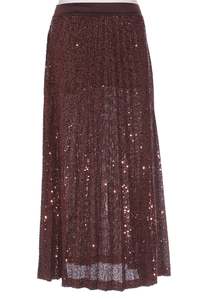 ASOS - Chocolate sequin midi skirt! 10-12