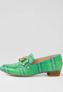 DJANGO & JULIETTE (LN) "Esben" leather loafers - Green! 40