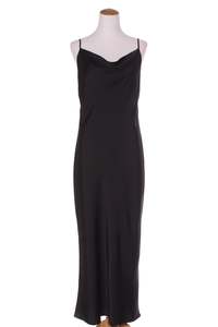 25 Off Sale: PAGANI (LN) Black satin slip maxi dress! 16