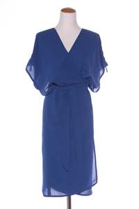 25 Off Sale: KILT (NZ) Kaia reversible wrap dress - Blue! 8-16