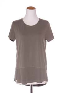 25 Off Sale: ELM - Khaki contrast panel tee! 8