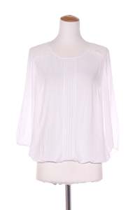 Clearance: WALLIS (UK) Lace trim ivory viscose blouse! 12
