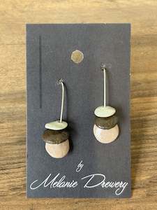 Melanie Drewery: Ceramic and Silver Earrings 1