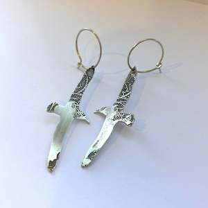Feast Of Feathers: Albatross Etched Earrings