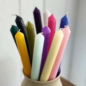 Coloured Tapered Candles | National Candles
