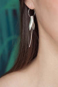 Kiri Schumacher: Fuchsia Earrings Sterling