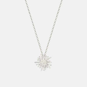Mt Cook Lily Necklace - Silver