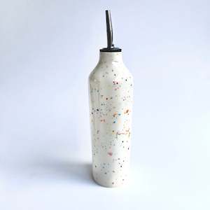Ceramics: Rainbow Sprinkles Olive Oil Vessel