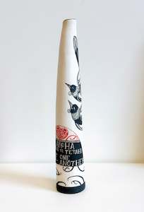 Ceramics: Tall Vessel V - Love One Another