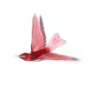 Gold Ruby Glass Korimako | Bellbird