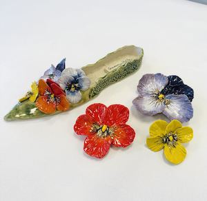 Sculptures: Pointed Pansy Shoe ( wall Hanging)