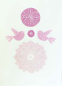 Annie Sandano: Raspberry Sparrows II