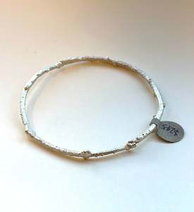 Silver Briar Branch Bangle