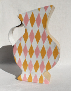 Spring A Group Show: Harlequin in Pink and Mustard