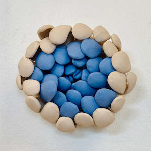 Lynette Hirst: Blue and Pink Dahlia Medium