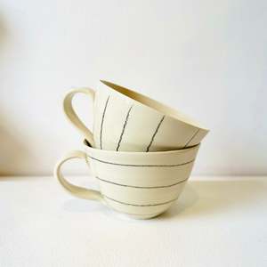 Line Up and Line Across Mugs