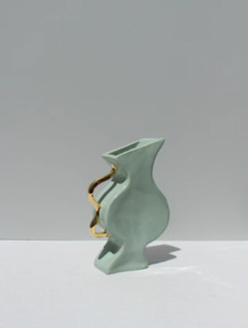 Ceramics: Little Deet in Green & Gold