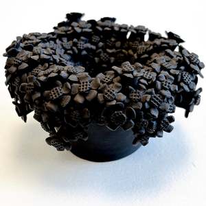 Ceramics: Black Flower Pot