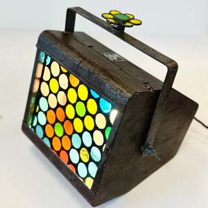 Vintage Stage Light Lit Sculpture