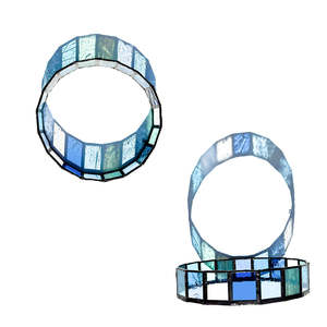 Glass: Just Blue Sculpture