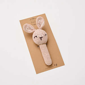 Crochet bunny rattle
