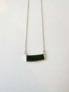 Festive Treats: West Coast pounamu and sterling silver pendant necklace