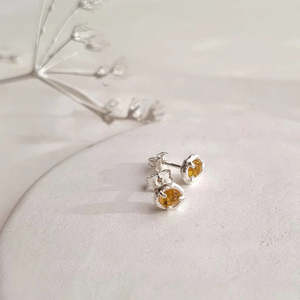 Citrine Bud Studs
