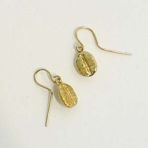 Nelson Artists: Coffee Bean Earrings -Gold