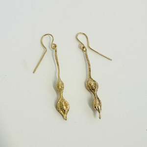 Nelson Artists: Kowhai Earrings - Gold