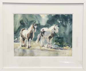 Paint: Two Horses, in Sunshine