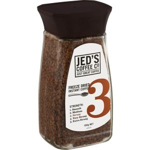 Jed’s Instant Freeze Dried Coffee 3 Strong Jar 100g – Redbasket – Online Grocery