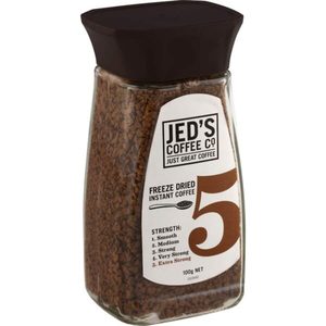 Jed’s Instant Freeze Dried Coffee 5 Extra Strong Jar 100g – Redbasket – Online Grocery