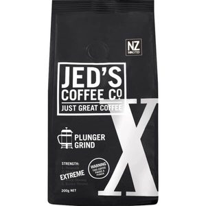 Jed’s Plunger Grind Coffee X Extreme 200g – Redbasket – Online Grocery