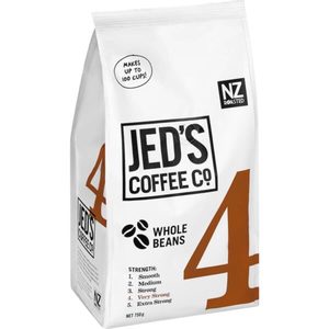 Jed’s Whole Beans Coffee 4 Very Strong 750g – Redbasket – Online Grocery