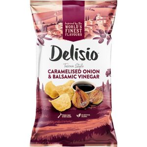 Delisio Chips Caramelised Onion & Vinegar 140g – Redbasket – Online Grocery
