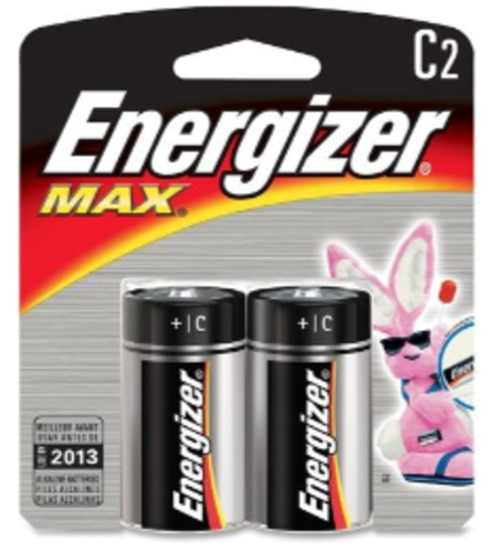ENERGIZER MAX Size C x 2 per card - Red Circle