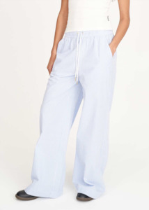 Womens: HUFFER Cruise Lounge Pant - Ice Blue Stripe