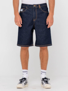 RUSTY Lucifer Loose Jort - Raw Dawg Blue