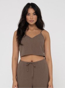 RUSTY Carolina Slip Top - Cappuccino