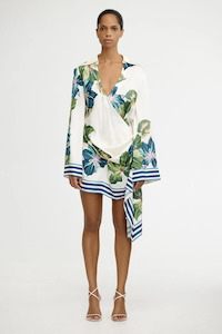 SIGNIFICANT OTHER Mariah Mini Dress - Hibiscus Tile