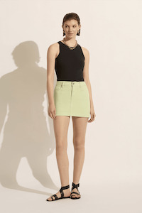 Outland Denim 1: OUTLAND DENIM Polly Mini Skirt - Mint