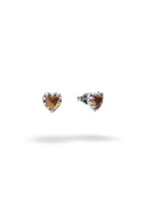 STOLEN GIRLFRIENDS CLUB Orange Citrine Love Claw Earrings - Stirling Silver