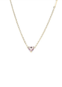 STOLEN GIRLFRIENDS CLUB Gold Plated Talon Necklace - Rose Quartz