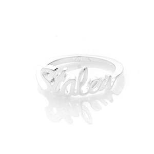 STOLEN GIRLFRIENDS CLUB Script Ring
