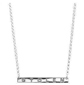 STOLEN GIRLFRIENDS CLUB Stolen Plank Necklace - Stirling Silver