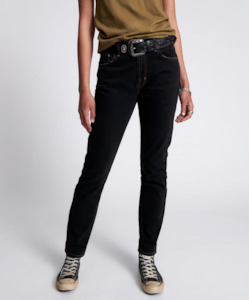 One Teaspoon: ONE TEASPOON Worn Blk High Waist Awesome Baggies