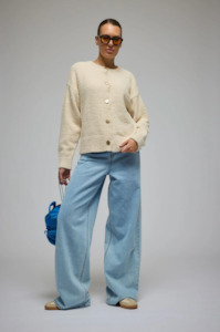 Araminta James: ARAMINTA JAMES Aime Cardigan - Milk