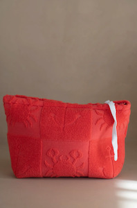 ARAMINTA JAMES Seaside Terry Beach Clutch - Lobster Red