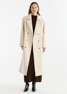 ENA PELLY Taylor Wool Blend Coat - Birch